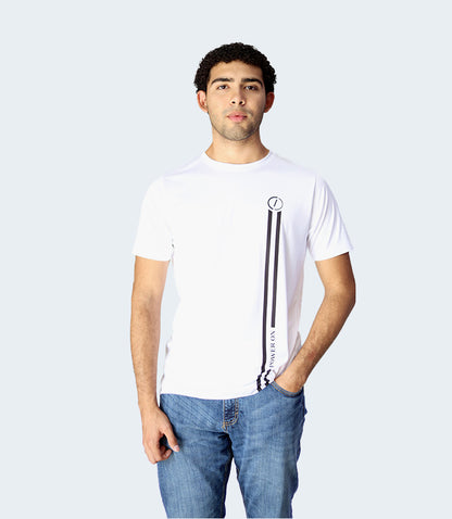 Camiseta blanca con metalizado - Unisex - Cód.Item22